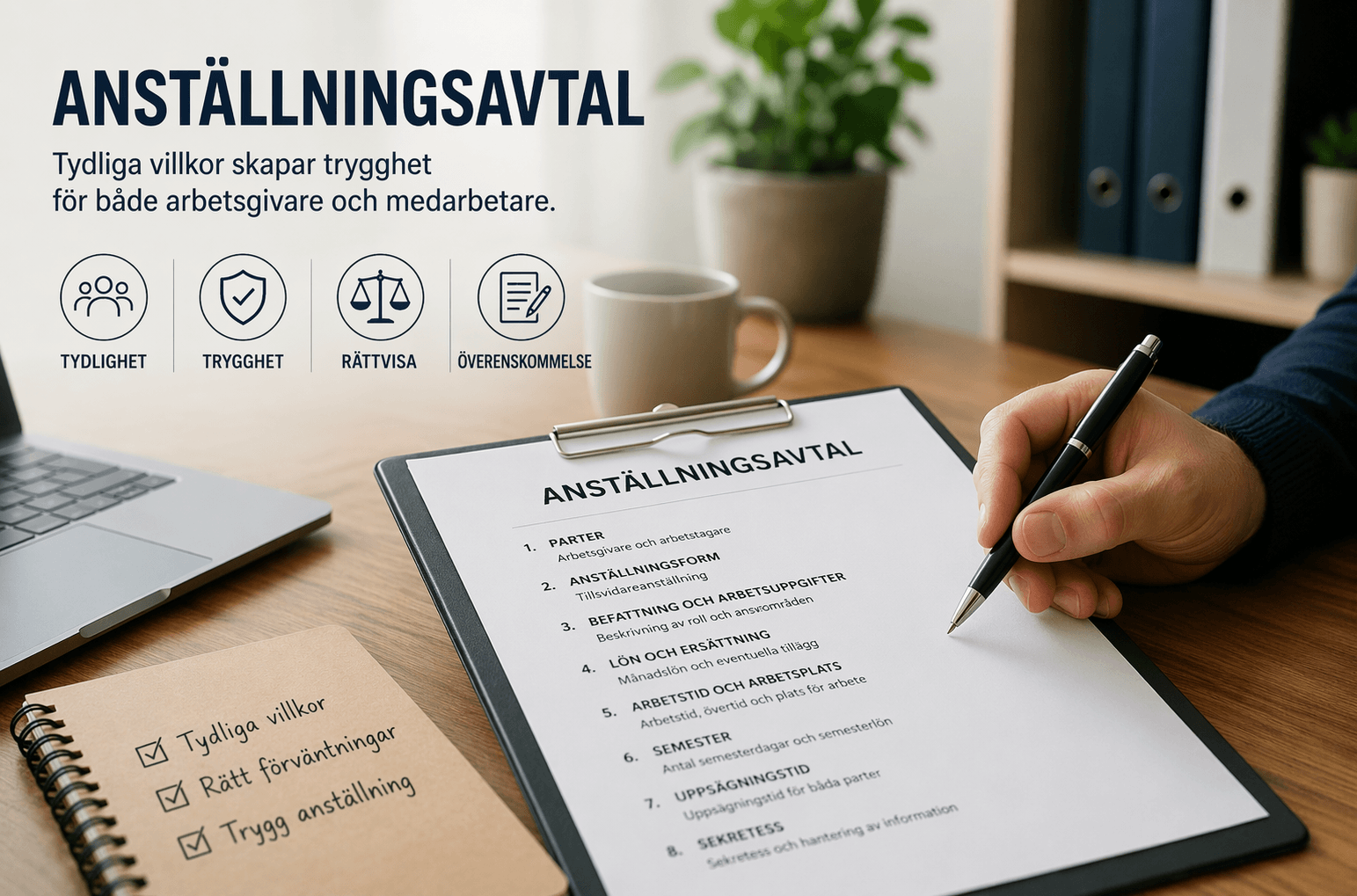 Anställningsavtal – vad måste stå och hur undviker ni misstag?